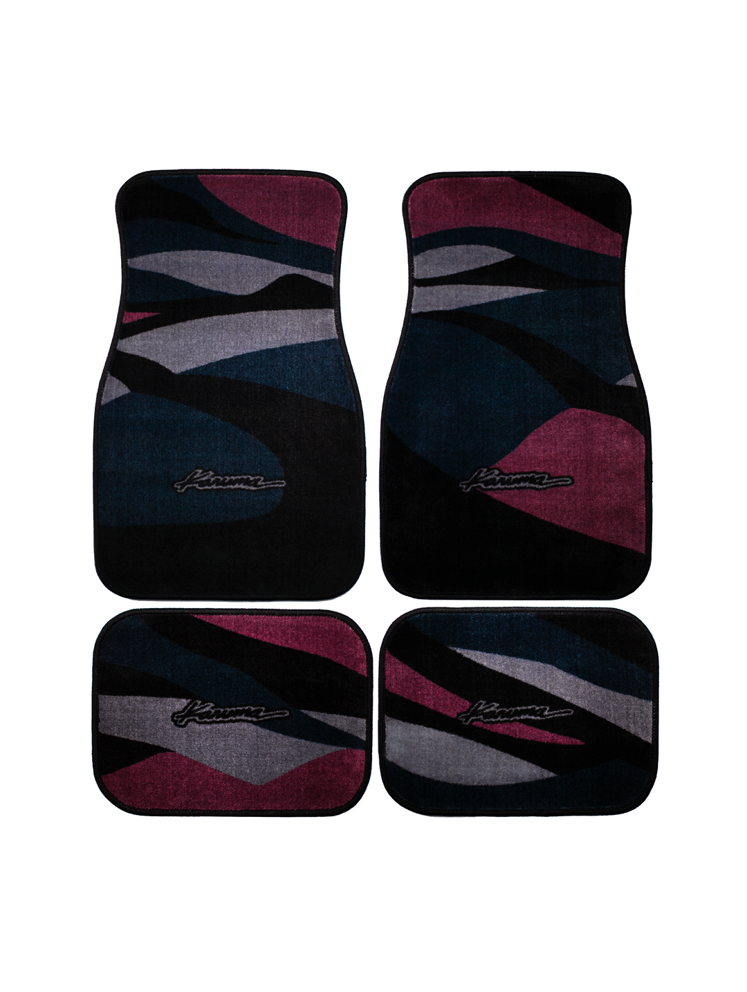 KL STYLE FLOOR MATS (NVY/RED)