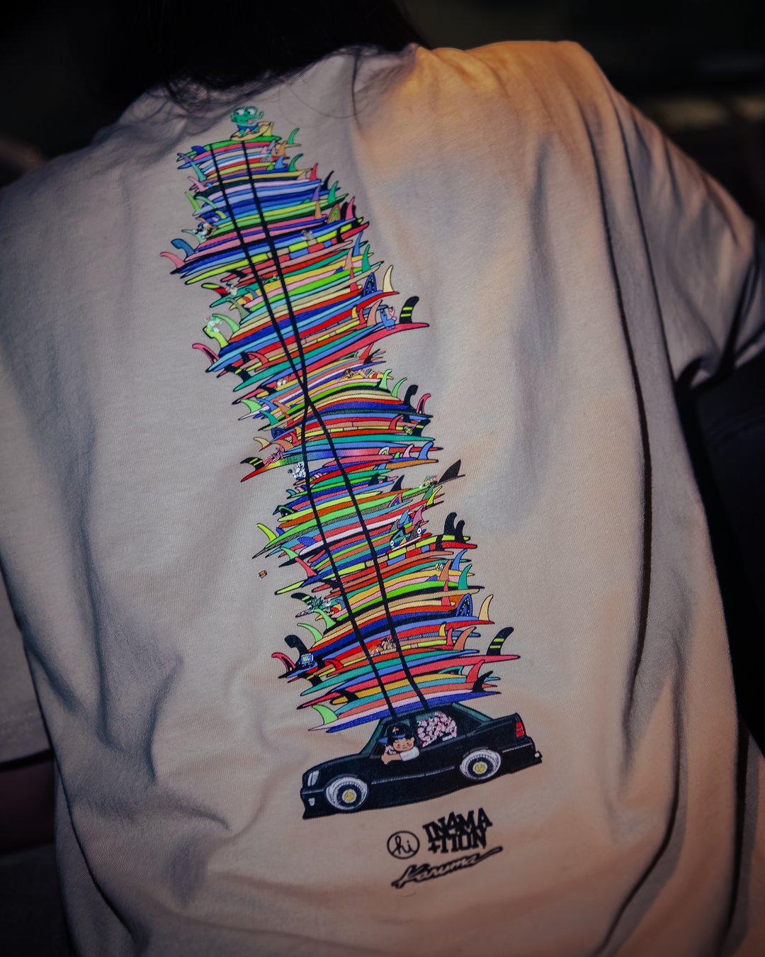 KARUMA X IN4MATION SURF STACK TEE