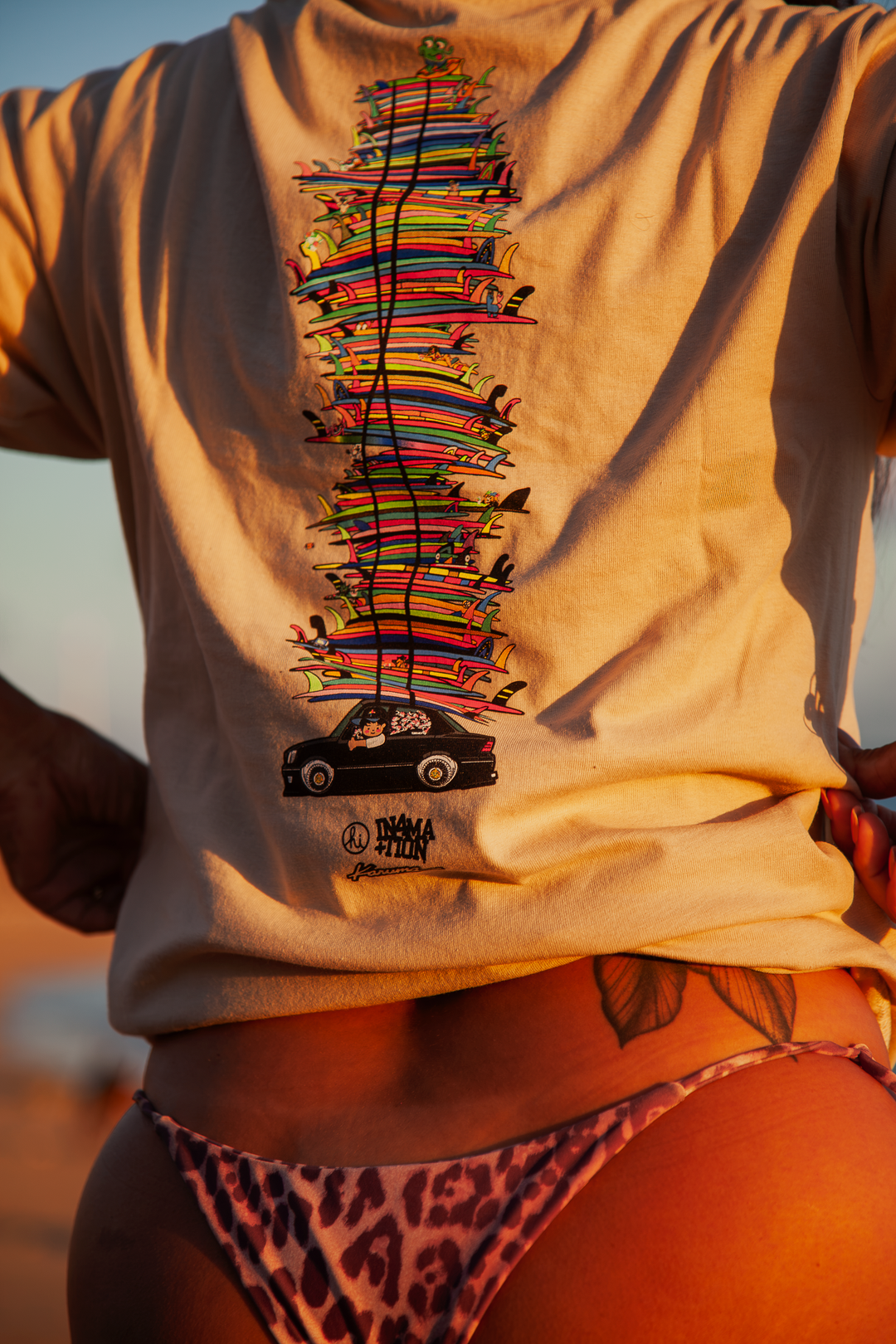 KARUMA X IN4MATION SURF STACK TEE