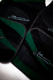 KL STYLE FLOOR MATS (BLK/GRN)