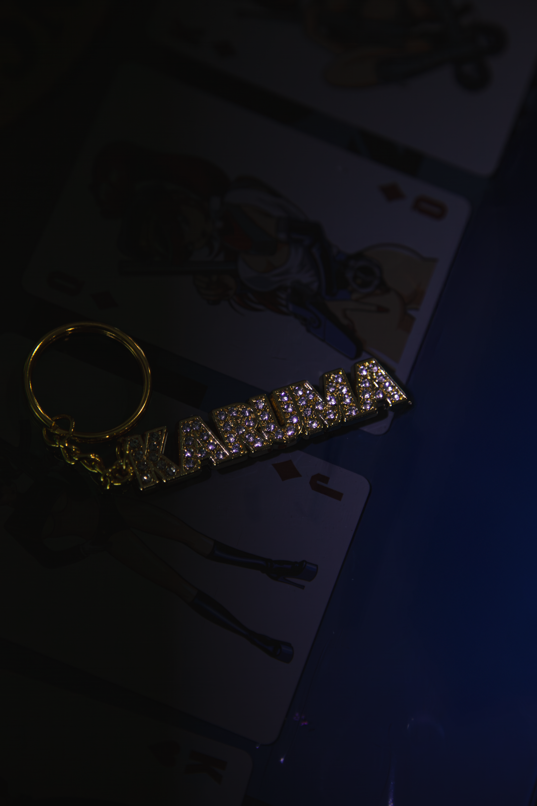 PAVÉ PIECE KEYCHAIN