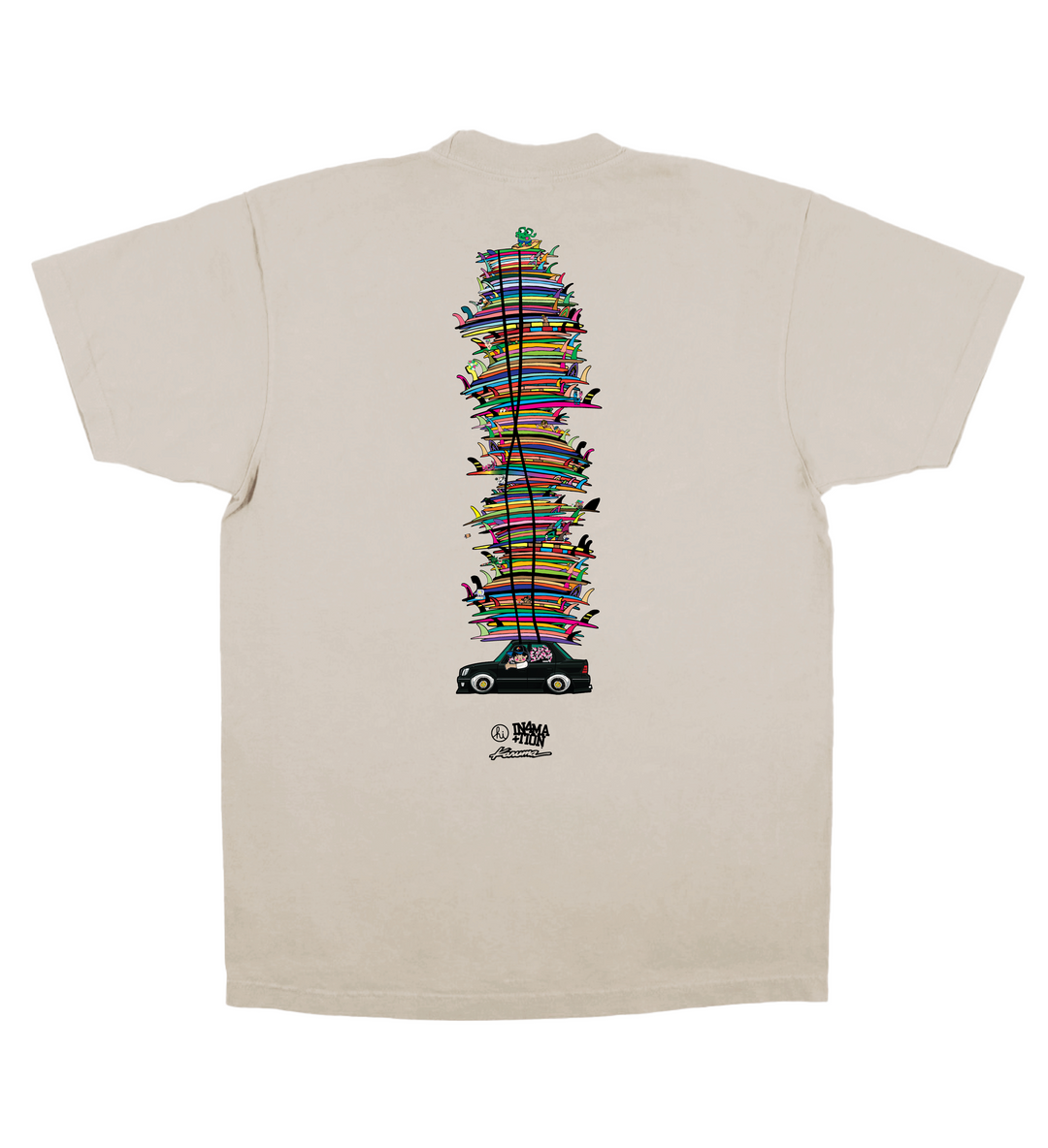 KARUMA X IN4MATION SURF STACK TEE
